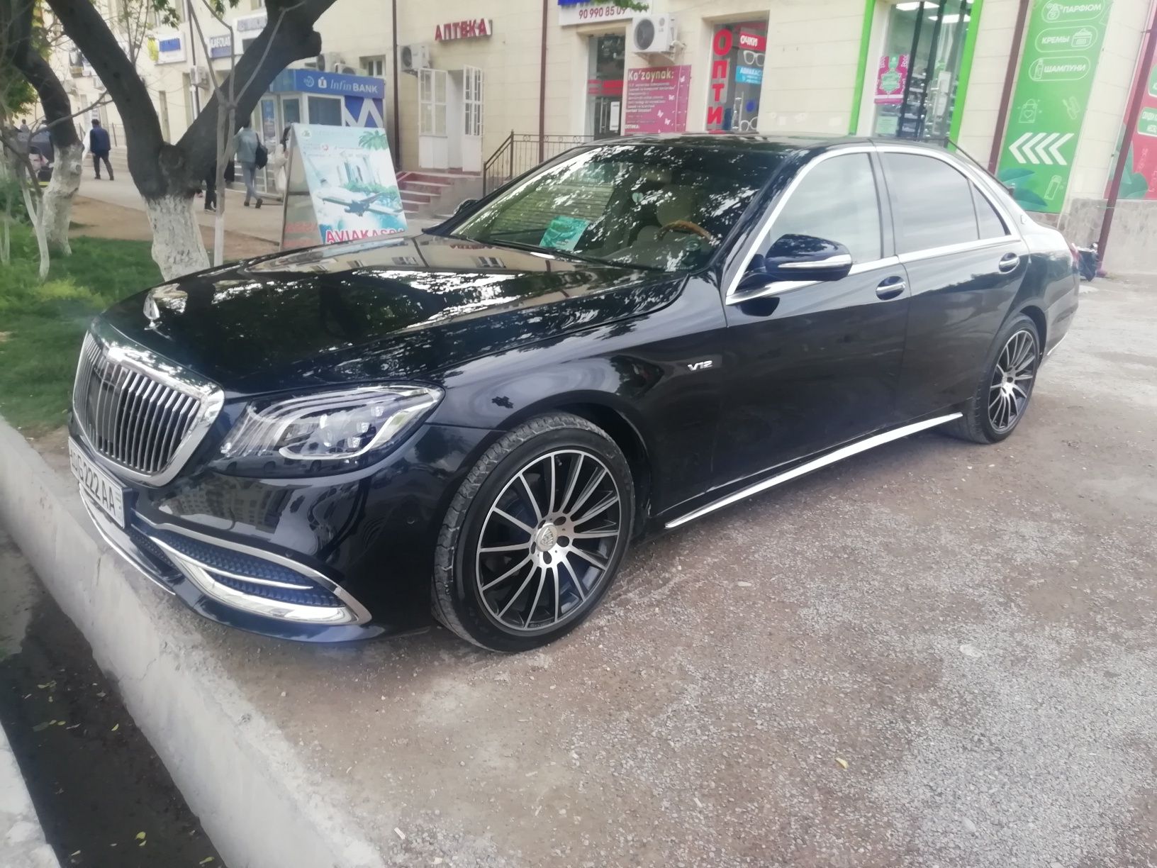 Mercedes long 220 222 qilingan qayta jihoz bor