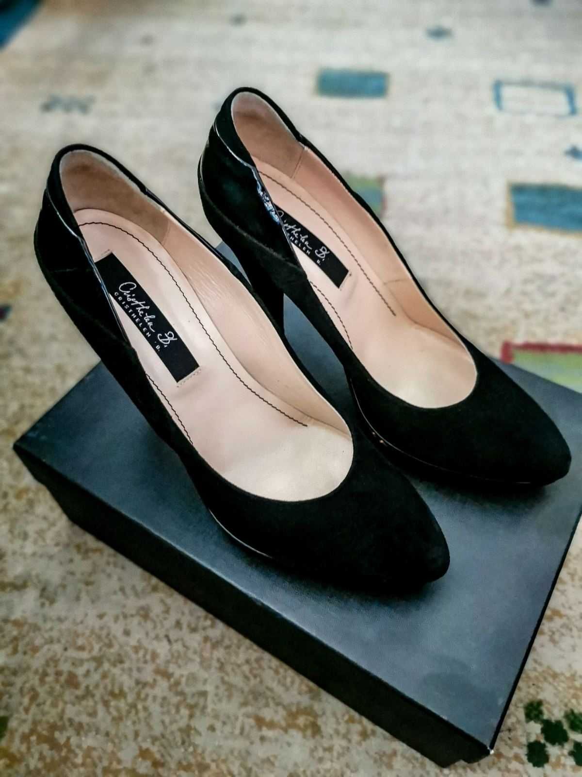 Нови елегантни обувки на висок ток Musette от естествена кожа
