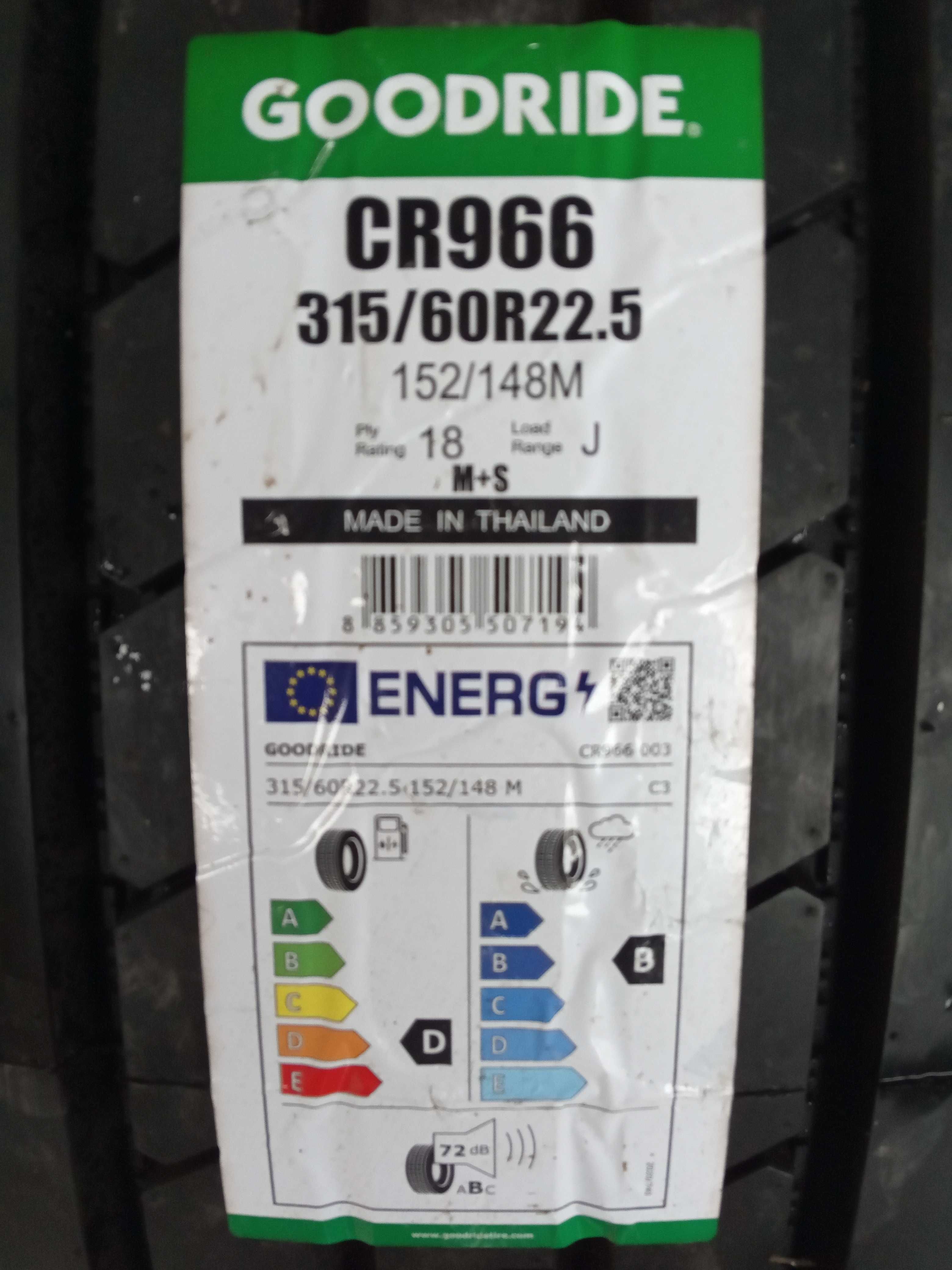 Нови товарни гуми 315/60R22.5 Goodride CR966 152M M+S DOT4324 Thailand