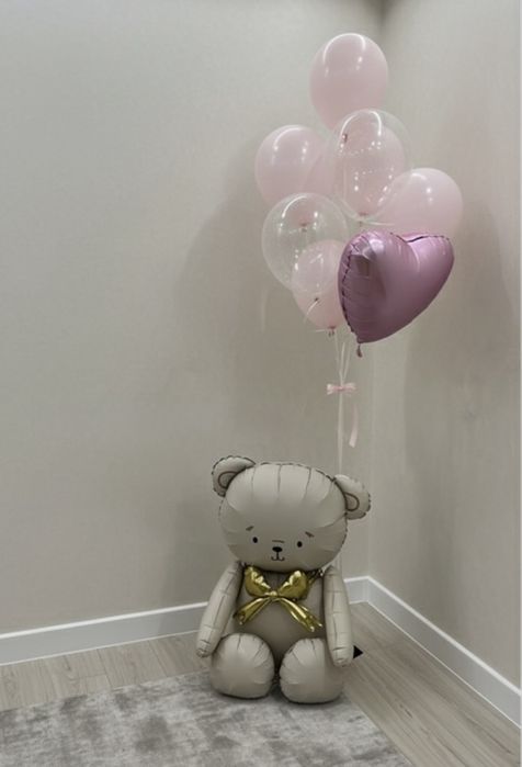 продам гелиевые шары и мишку за 5000тг