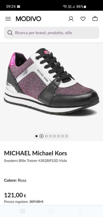 Michael Kors Billie Trainer masura 38.5 originali noi in cutie