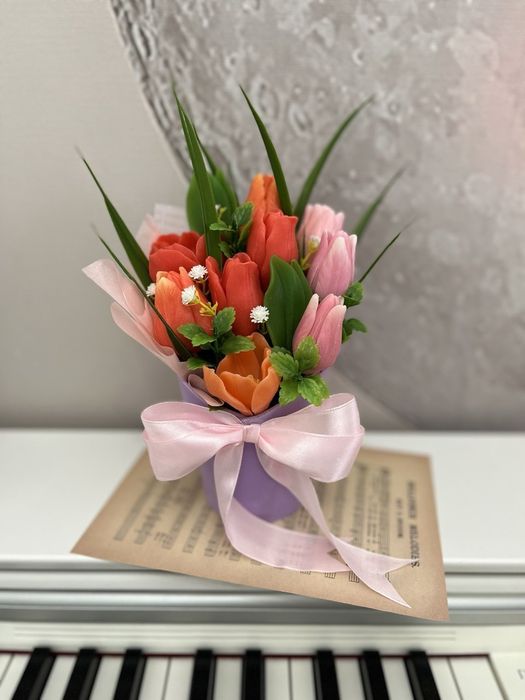 Букеты цветов из мыла!