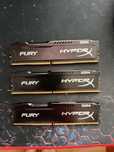 Memorii RAM HyperX Fury 2400Mhz CL15 24GB 3x8 GB DDR4 HX424C15FB2