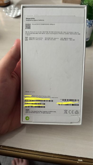 Iphone 15 pro black 128 gb