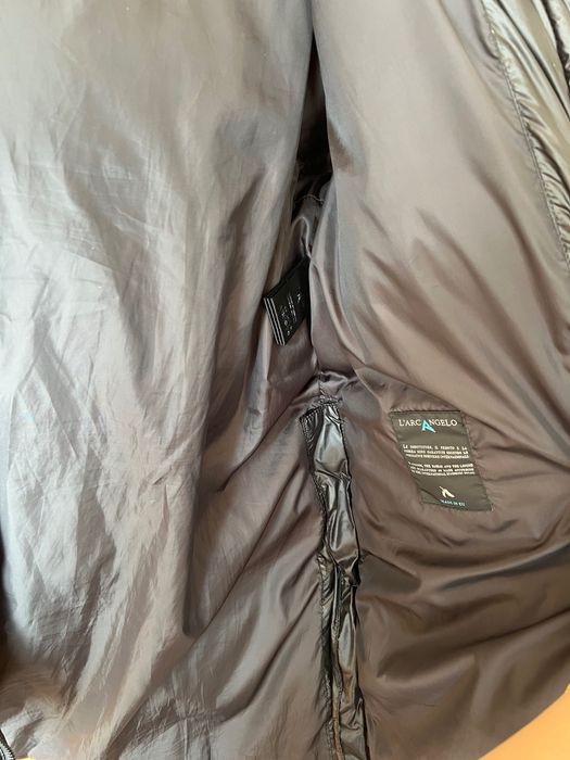 Черно пухено яке с гъши пух L’arcangelo