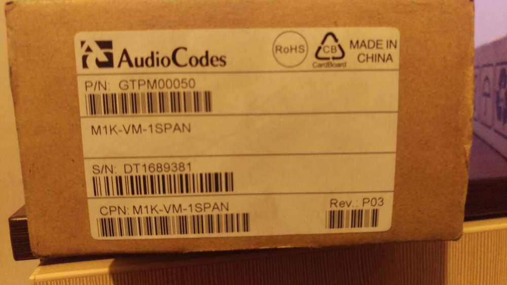 Плата комутационная audiocodes M1K-VM-1SPAN