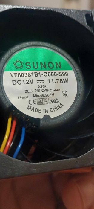 Kit Cooling Server Dell R730/XD 6 x Fans 0H0H89 Nou