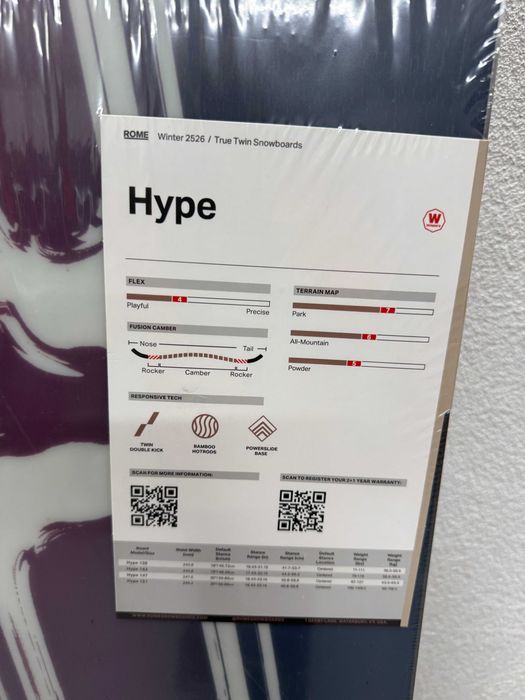 placa noua snowboard rome hype L147cm