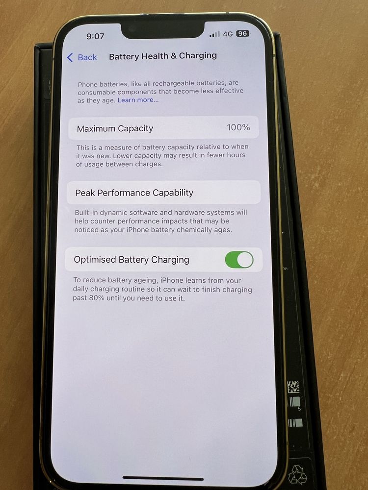 Iphone 13 Pro 256 Gold 100% Battery
