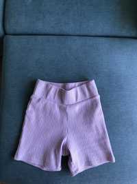 Лилави къси панталонки с висока талия размер S