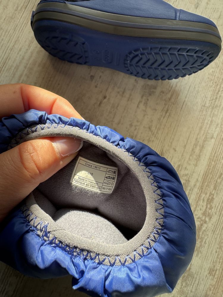 Гумени подплатени детски ботуши Crocs