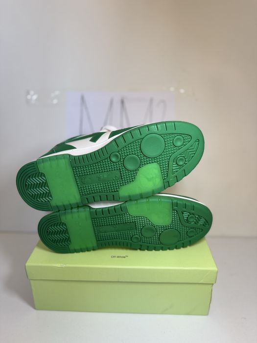 Adidasi Off-White Out Of Office white green Lace-Up Sneakers