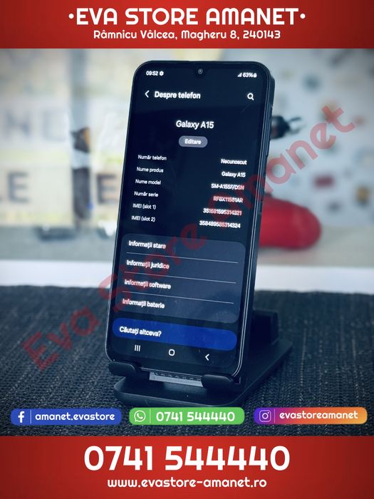 SAMSUNG Galaxy A15 Blue Black 128GB 4GB RAM Dual SIM