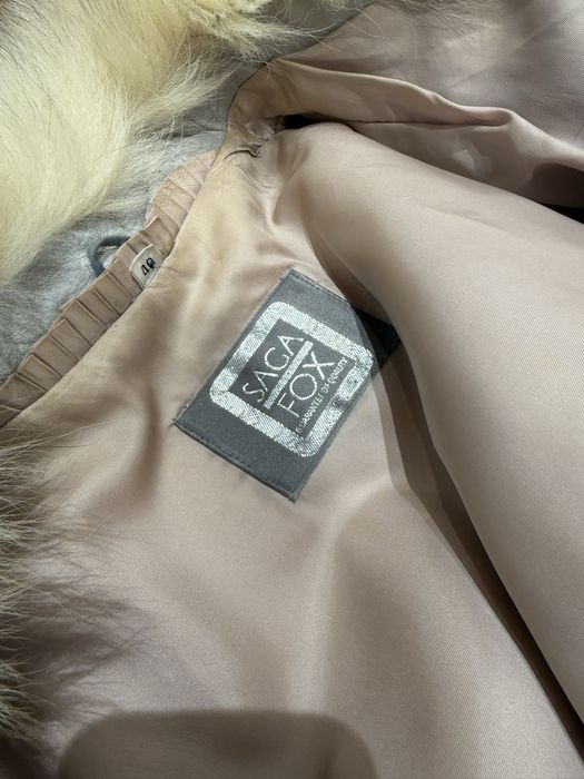 Haină de blană din vulpe argintie