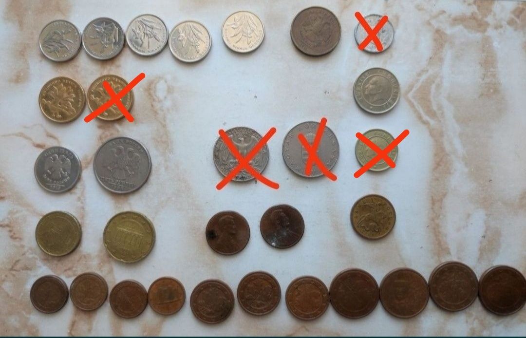 Монеты и купюры разных стран