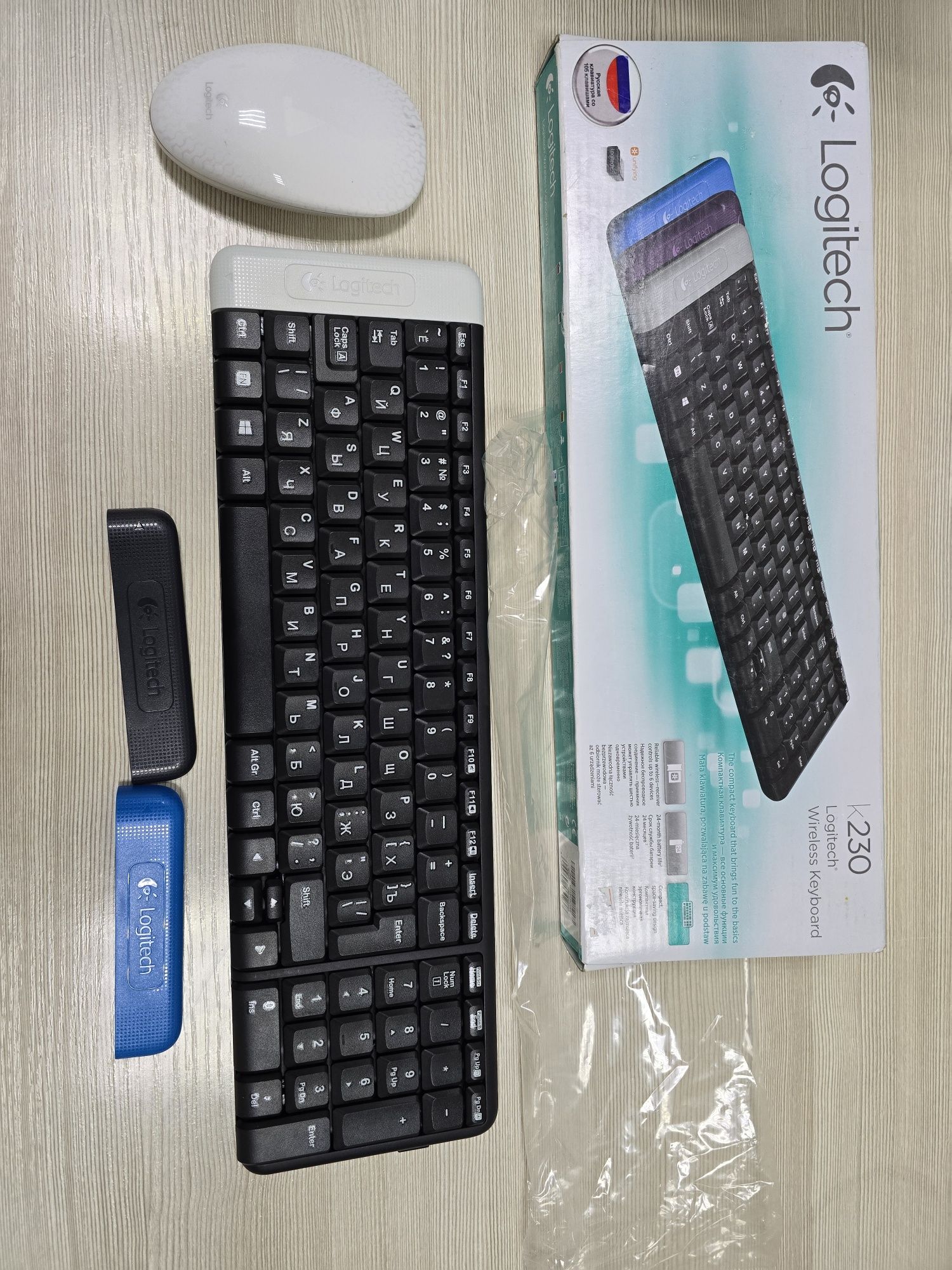 Клавиатура и мышь Logitech