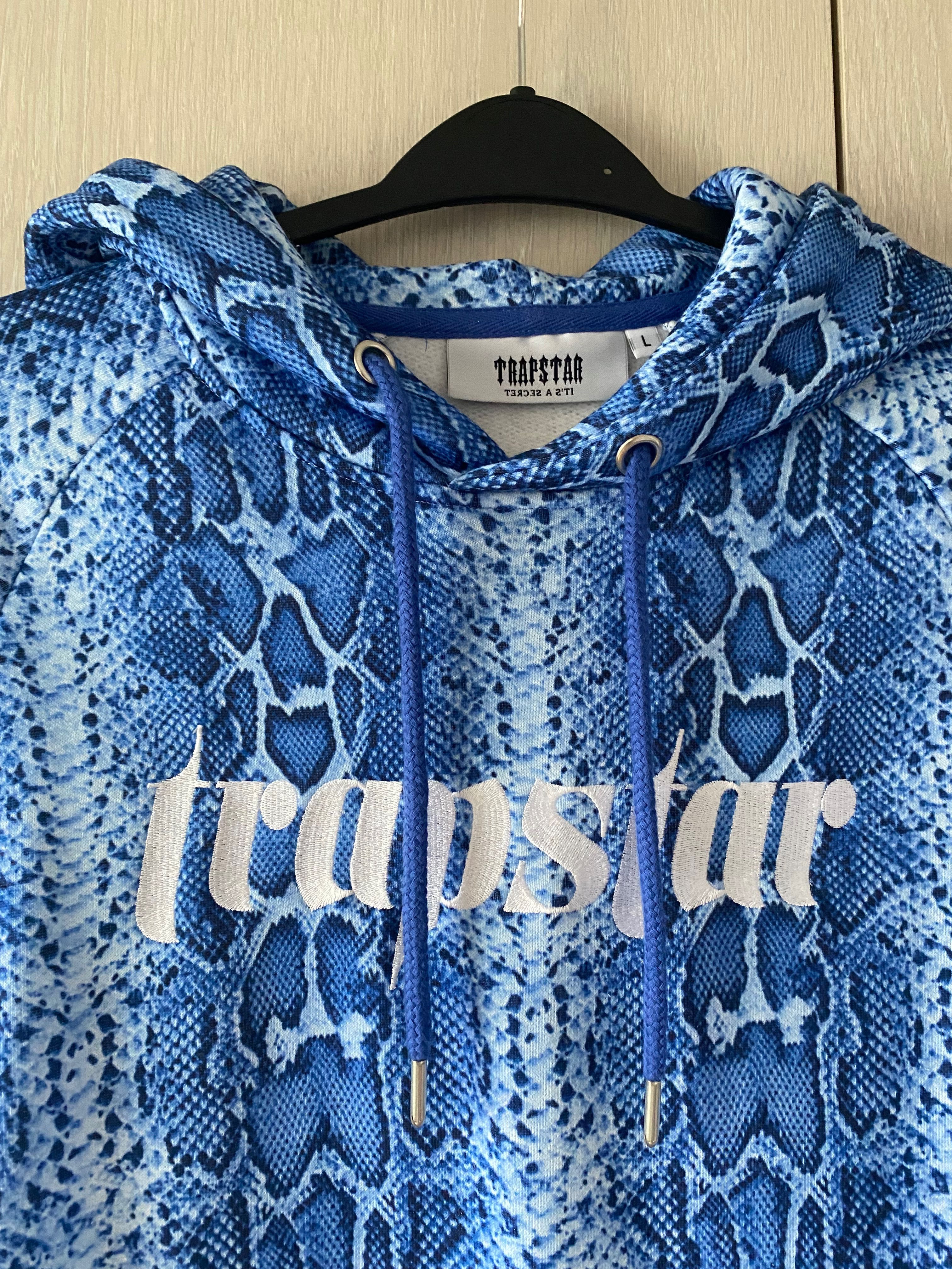 Hanorac Trapstar Ironblade Hoodie - Blue Snake Marime L