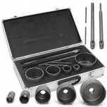 Set carote 9 piese cu vidie pentru beton 30-100mm adaptor SDS+ SDS max