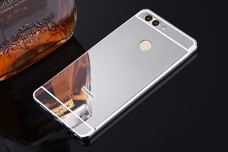 Husa / Bumper aluminiu + spate Oglinda pt Huawei Nova , Nova Plus