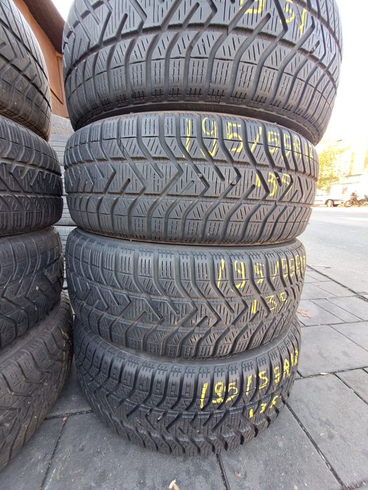 8 anvelope iarna 195/55r17 Pirelli dot 2022 Montaj Gratuit
