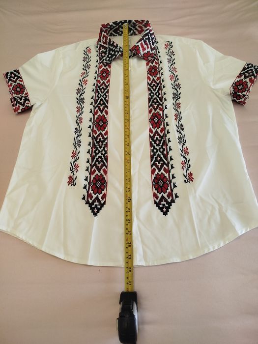 Мъжка риза с принт в етно стил