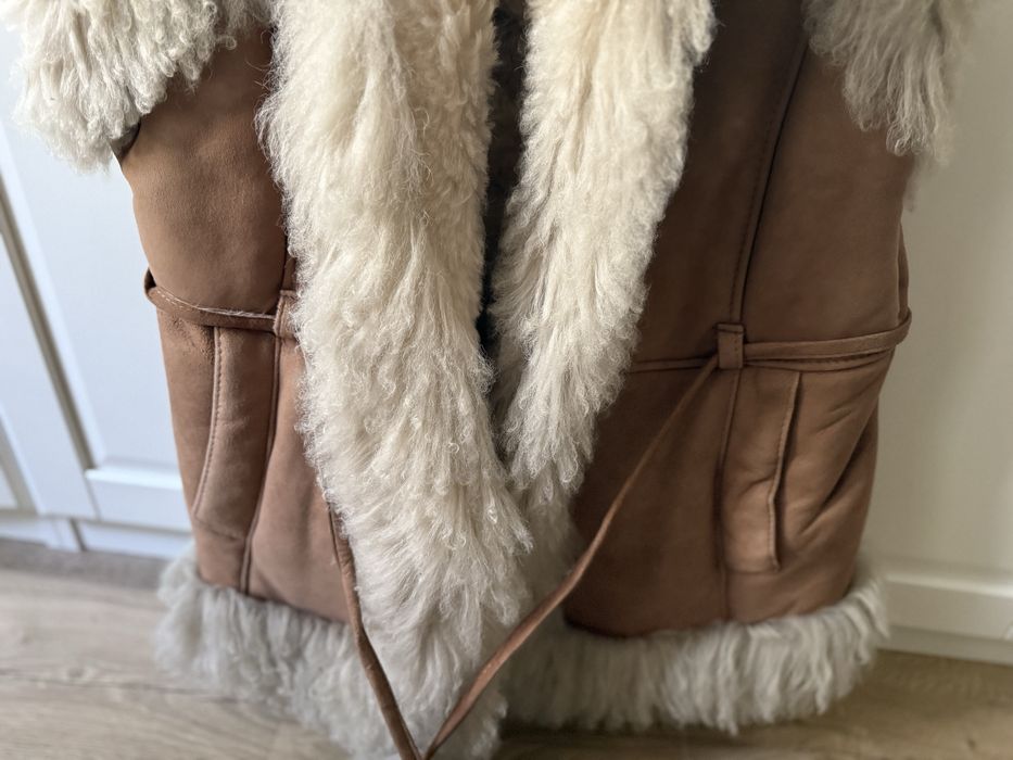 Cojoc dama blana oaie