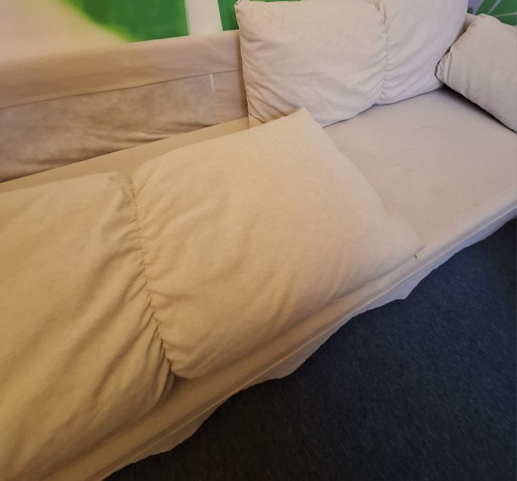 Canapea Ikea, Sandbachen, 3 locuri, 214 lungimea, 80 adancimea, crem