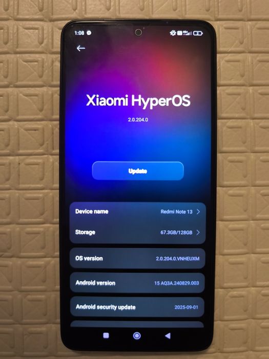 Смартфон с гаранция Xiaomi Redmi Note 13, 6GB RAM, 128GB, Black