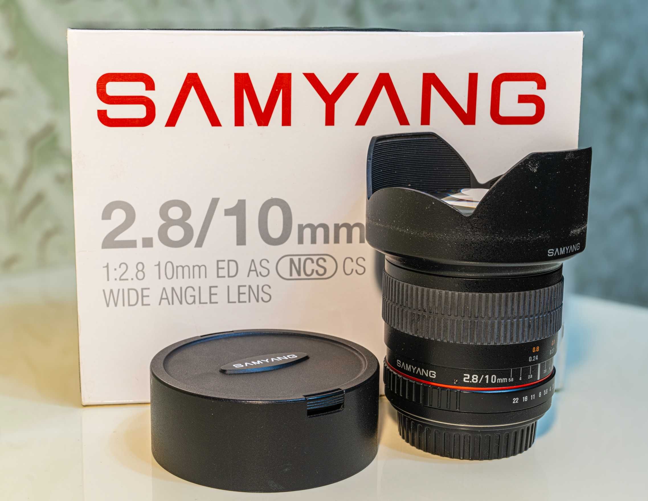 Объектив Samyang  10 mm/2,8 кроп  для Canon.