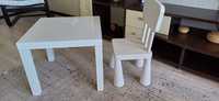 Продам столик со стульчиком белый ИКЕЯ  5 тысяч тенге.