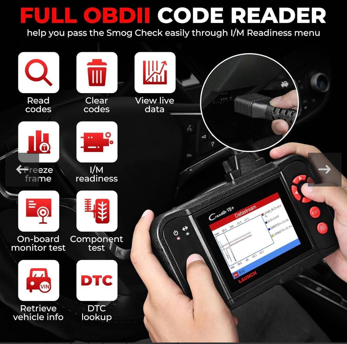 LAUNCH Creader VII OBD2 Уред за диагностично сканиране / диагностика
