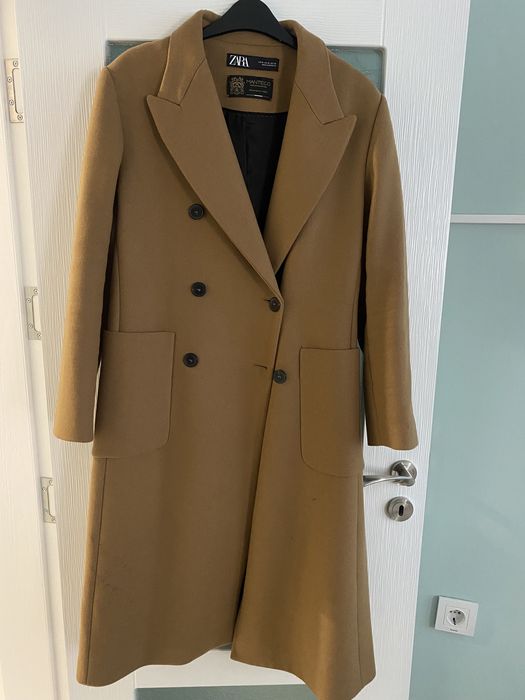 Дамско палто ZARA 75%вълна XL НАМАЛЕНО!