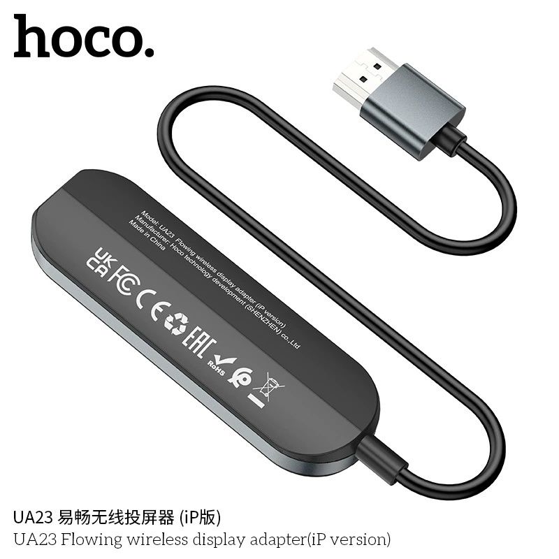 Hoco UA23 Беспроводное Трансляция 4K 30Hz wireless display adapter iP