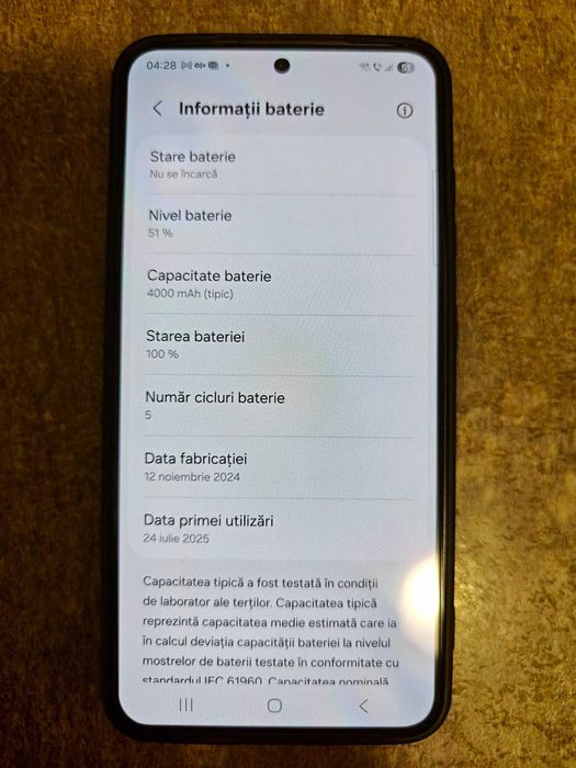 Samsung S24 Graphite - 8GB / 256GB - 5 cicluri incarcare + Accesorii
