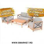 Set mobilier gradina/terasa 2 fotolii canapea și masa LIVRARE GRATUITA