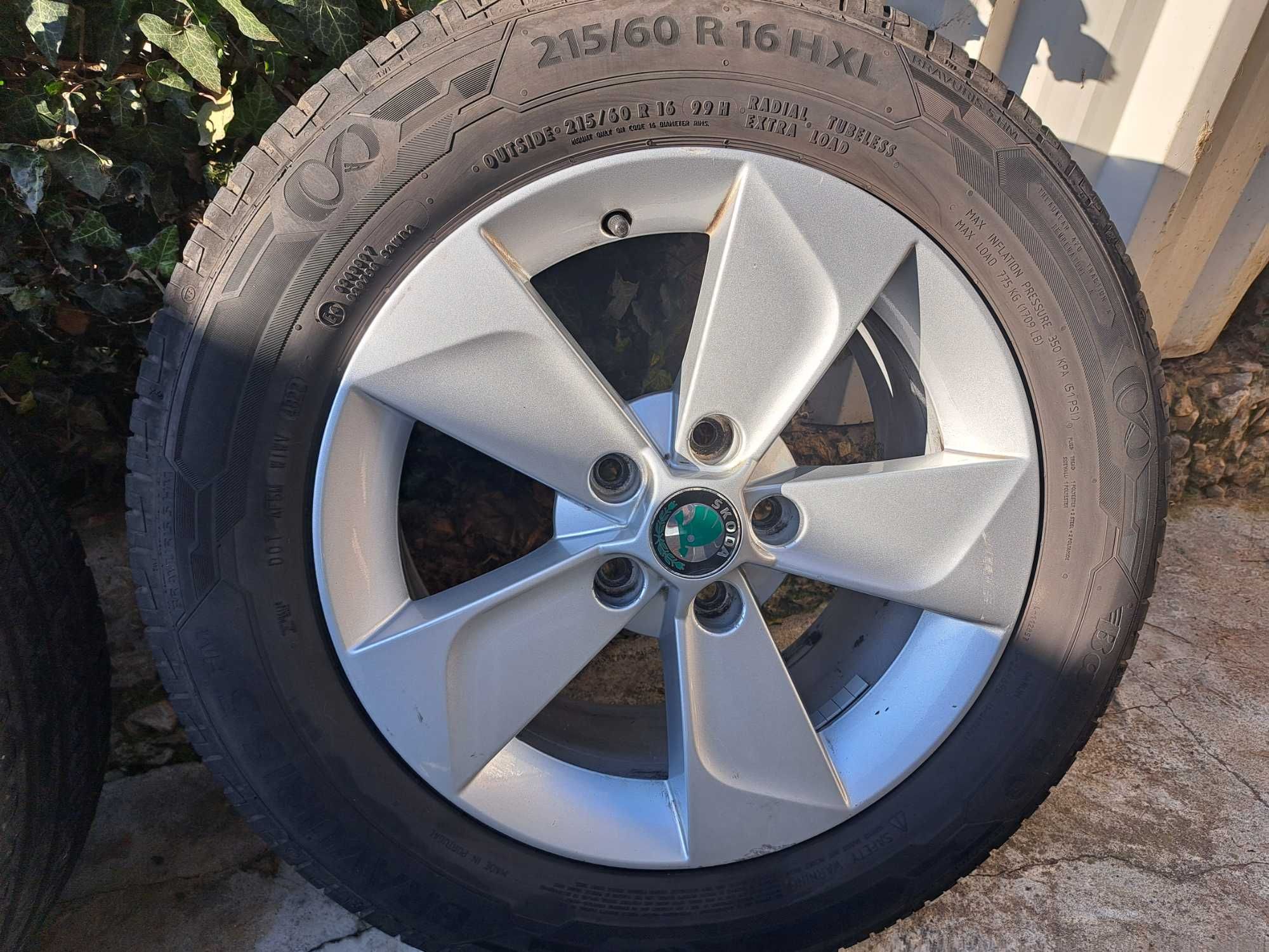Джанти с гуми за шкода,vw,seat,