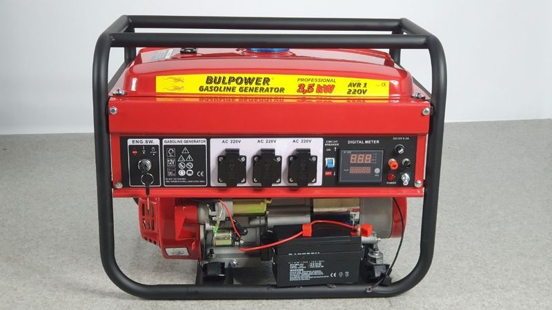 Генератор за ток 3.5 KW Bulpower с ел стартер дигитален бензин-газ