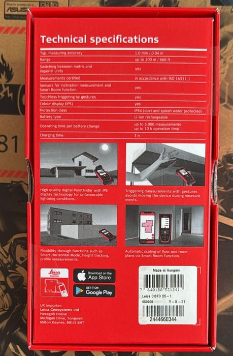 Lasermetru Leica Disto D5