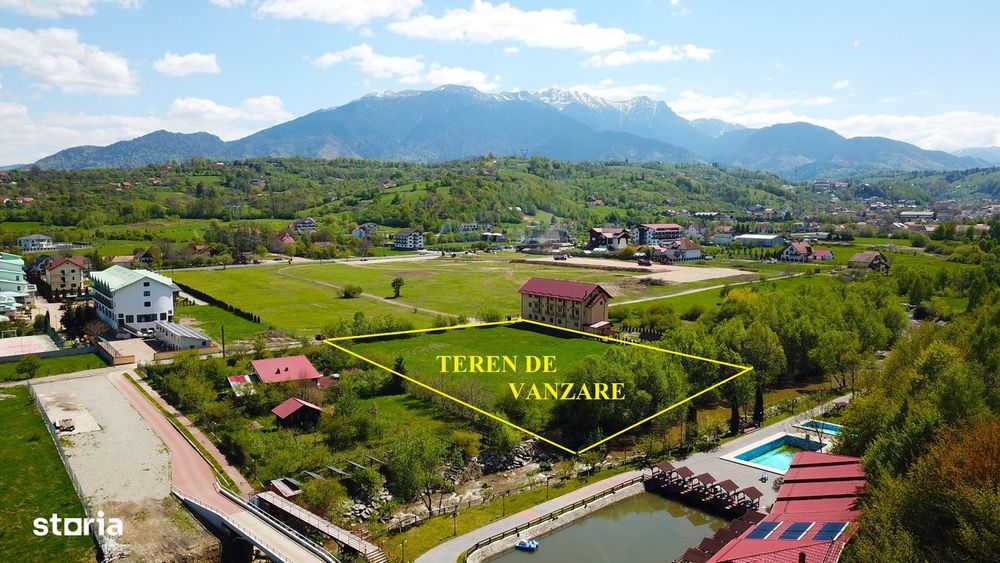 Teren superb in Bran cu parau in spatele lui