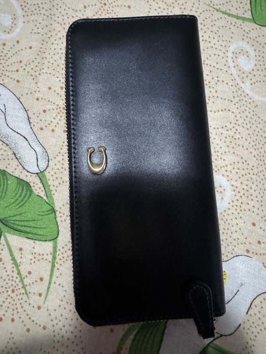 Portofel Coach ,culoare neagra din piele