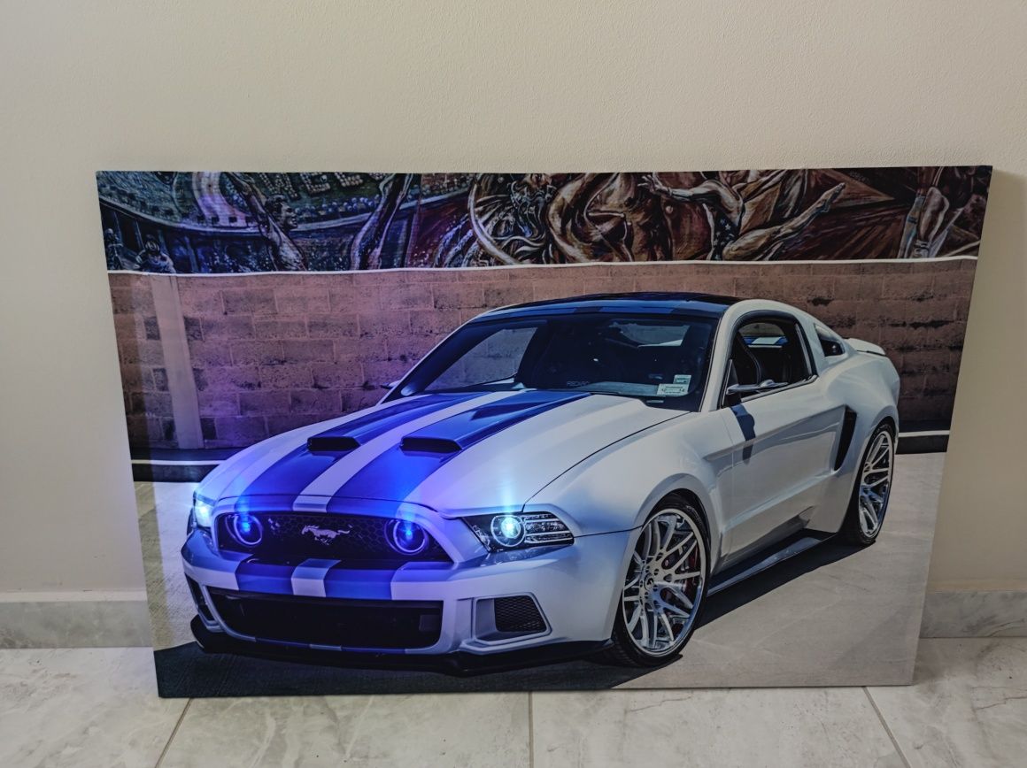 Светеща картина с LED осветление - Ford Mustang GT