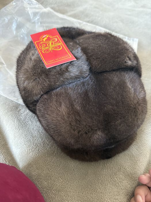 Норковая шапка новая