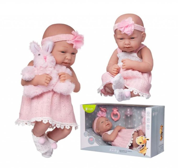Кукла   Junfa Pure Baby  в розово - 35см.