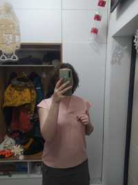 Блузка новая розовая