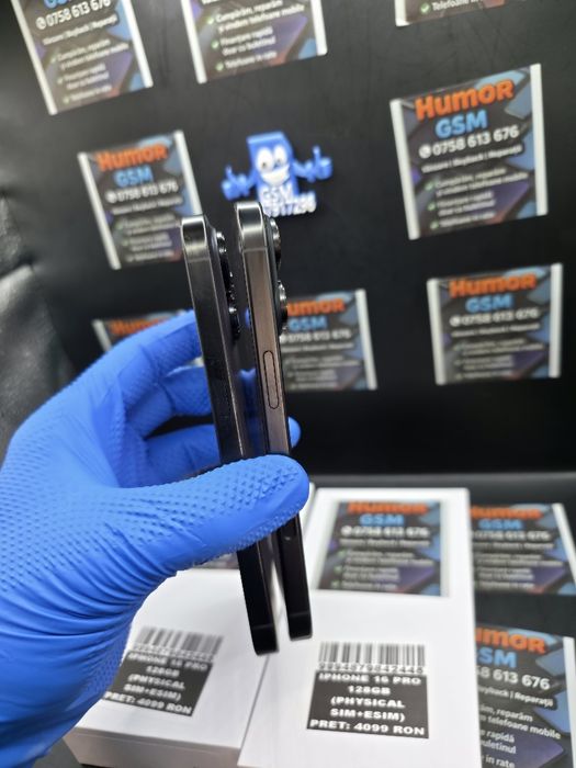 iPhone 16 Pro / Black / 128GB / 100% / Garantie / Posibilitate Rate