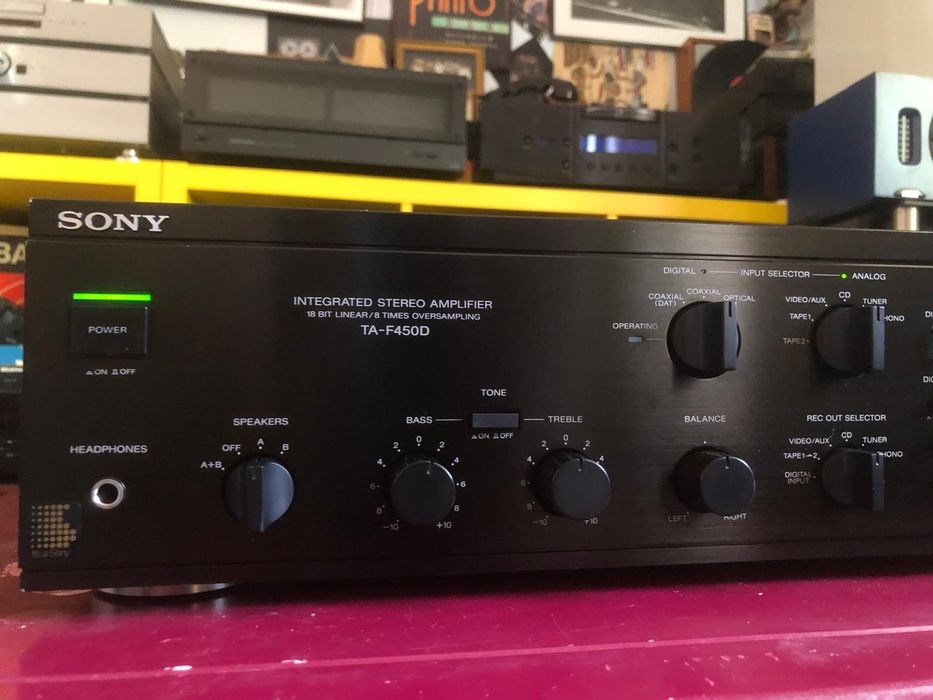 Amplificator Sony TA-F 450 d și minidisc Sony MDS -JE 300