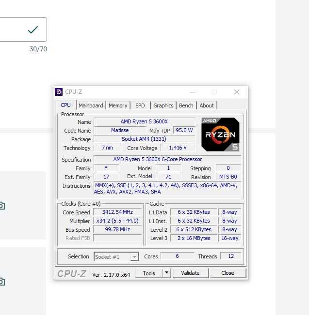 Procesor Ryzen 5 3600x 4.20mhz