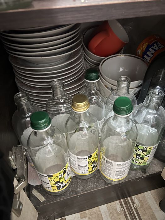 Отдам даром стеклянные бутылки 500мл