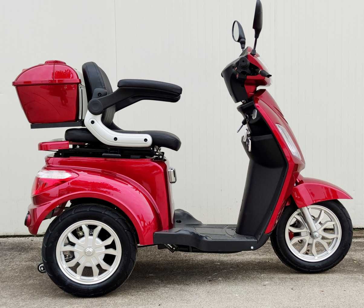 Елегантна триколка модел Vista на EcoWay бордо цвят 1500W