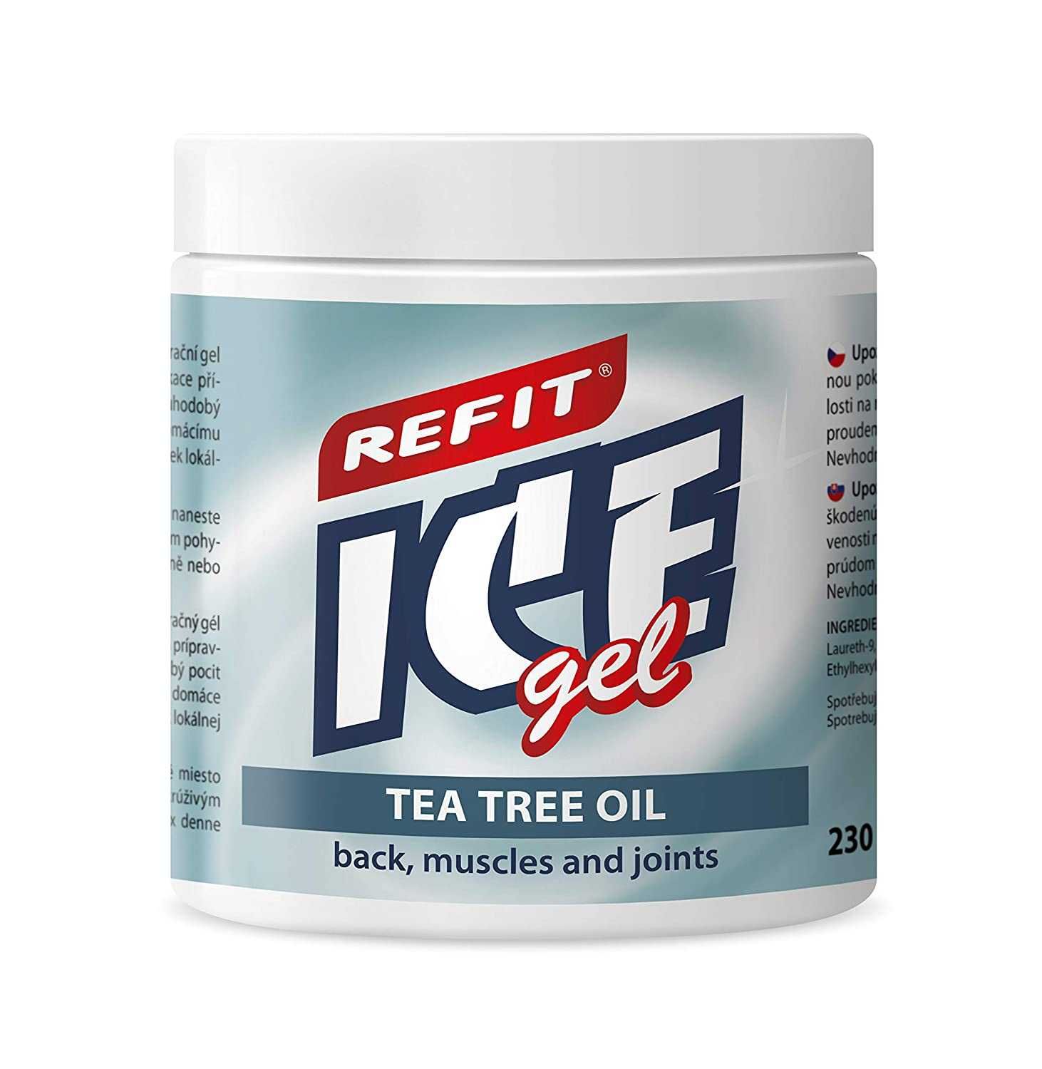 Охлаждащ гел Refit Ice Gel Tea Tree Oil 230 ml– при много силна болка